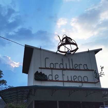 Cordillera de Fuego coffee processing mill in Tarrazu region in Costa Rica