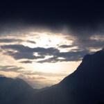 Huehuetenanago, Guatemala mountain range at dawn