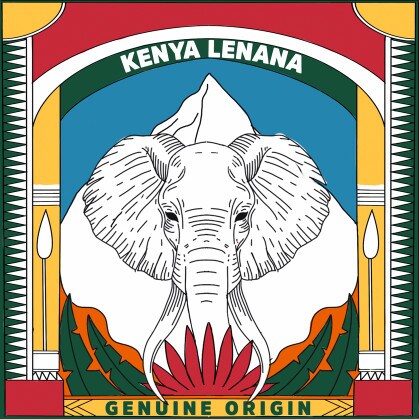 Kenya Lenana green coffee beans logo